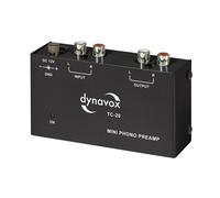 Dynavox Préamplificateur phono TC-20 (MM) – châssis métallique compact – pour platine disque – Noir