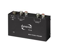 Dynavox TC-20 Préampli Phono Noir MM Externe Bloc Alimentation Boîtier en Métal
