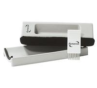 Dynavox Vaporisateur de Nettoyage en Velours avec Rembourrage en Velours et Brosse en Nylon Gris