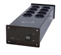 Dynavox Bloc multiprise X4100B, 8 Prises allemandes schuko (4 filtrées, 4 Non filtrées) LED témoin de branchement de la Phase, Coloris Noir