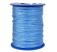 Dyneema Corde tressée en Dyneema - Diamètre 1 mm - 100 m - Bleu - 195 daN