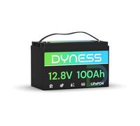Dyness Batterie Lithium 12V 100 Ah LiFePO4 avec Protection 100A BMS et Max 15000 Cycles, Batterie Lithium Camping-Car pour kit Panneau Solaire, Caravane, Bateaux, Alimentation de Secours