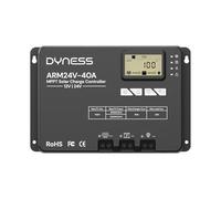Dyness Régulateur de Charge Solaire MPPT 40A 12V 24V Automatique, Bluetooth, 100V (Entrée PV max.), Écran LCD, pour Systèmes Solaires & Batteries SLA, GEL, FLD, AGM, Li