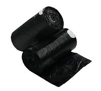 Dynko 50L Sacs Poubelle avec cordon, Noir, 110 pièces/2 rouleaux