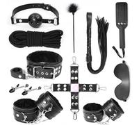 DYNLAB ̣ σ Chaîne de lunettes en cuir noir Lot de 10 - Cadeau de couple original, pratique et à la mode !