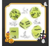 DYNLAB Dés Multi-Faces Phosphorescents 5pcs, Peuvent être Offerts en Cadeau Ou Utilisés