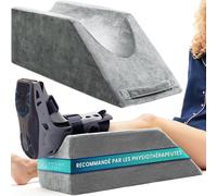 DYNMC you Coussin élévateur pour Jambes - Oreiller cunéiforme 68x25x22 cm en Mousse à mémoire - Rehausseur veineux après opération Pied Genou Cheville - Poignée Pratique & Base antidérapante