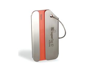 Dynotag Étiquette d'identification intelligente en acier inoxydable brossé avec boucle en acier avec DynoIQ et service de récupération à vie