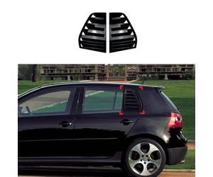 DYOG 2PCS la Couverture de Persienne de Fenêtre pour VW Golf 5 MK5, Triangle Stores Couvercle De Fenêtre Latérale Arrière Accessories,A Bright Black
