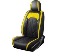 DYOG Housses Siège Avant Housse de siège Auto 1 pièce Accessoires pour A3 pour Sportback pour A1 pour A4 pour A5 pour A6 pour A6L pour A7 pour A8 pour A8L(Black Yellow 1 PCS)