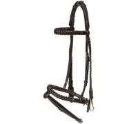 Dy'on Bridon d'Entraînement Tressé, Sang Chaud, Working by Dyon - Marron