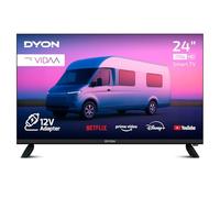 DYON Smart 24 VX-V - Téléviseur Intelligent HD 24" avec Connexion 12 V pour Camping et Caravane, Triple Tuner HD (DVB-S2/T2/C), App Store, Prime Video, Netflix, Disney+, Mode hôtel