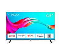 DYON Smart 43 VX, 43 ", Full HD, Smart TV, avec triple tuner HD (DVB-C/-S2/-T2), App Store, Prime Video, Netflix, YouTube, DAZN, Disney+ et mode hôtel