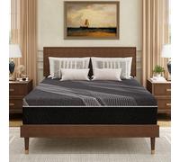 Dyonery Matelas Queen size mousse à mémoire de forme en gel anthracite de 25,4 cm, certifié CertiPUR-US, sans fibre de verre, rafraîchissant, fabriqué aux États-Unis, 203,2 x 152,4 x 25,4 cm, taille M
