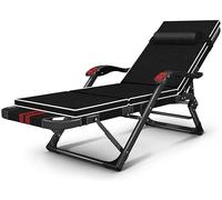 Dyqyym Chaise Longue de Jardin Pliante, Chaise Longue Portable, inclinable, zéro Attraction, avec Coussins et Coussin Amovible pour terrasse et Patio