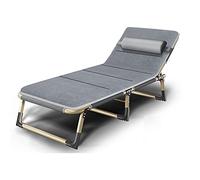 Dyqyym Chaise Longue Pliante avec Dossier | Mobilier d'extérieur résistant à la Rouille | Réglage sur 4 Positions | Charge maximale : 120 kg