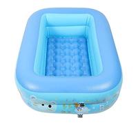 Dyqyym Piscine Gonflable Ménage Adulte Baignoire Carrée en Plastique Antidérapant Améliorée Piscine à Air Océan pour la Maison Famille Intérieur Temps Chaud Arrière