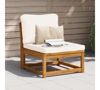 DYRJDJWIDHW Acacia Wood Garden Sofa Set with Cushions, Outdoor Patio Furniture Modular Lounge Seating for Terrace Backyard, Waterproof Slatted Design, Comfortable Durable 110kg Capacity