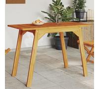 DYRJDJWIDHW Acacia Wood Outdoor Dining Table 110x56x75 cm - Rustic Garden for Patio, Terrace Solid Wood Picnic Table Weather-Resistant Easy to Clean - Perfect for Family Meals
