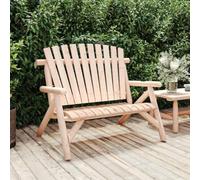 DYRJDJWIDHW Banc de Jardin 2 Places en Bois Massif d'épicéa 119x85x98 cm - Banc extérieur Robuste avec Dossier Adirondack et Assise incurvée pour terrasse, Jardin ou Parc - Capacité 110 kg par siège