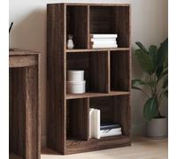 DYRJDJWIDHW Bibliothèque chêne Marron 57x28,5x107,5 cm Bois d'ingénierie avec 6 Compartiments étagère de Rangement spacieuse pour Salon Bureau Livres décor Collection