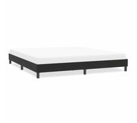 DYRJDJWIDHW Black Velour Platform Bed Frame 200x220 cm Queen Size with Slatted Base, No Mattress Included, Modern Bedroom Furniture for Master and Guest Rooms