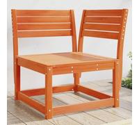 DYRJDJWIDHW Canapé d'angle de Jardin en Bois pin Massif Marron, Salon de Jardin modulaire Confortable pour terrasse et Patio, 73x73x78cm, Design à Lattes résistant à l'eau, Charge Max 130kg