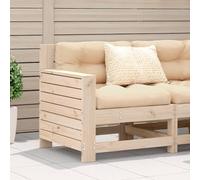 DYRJDJWIDHW Canapé de Jardin en Bois Massif de pin avec accoudoirs 69x62x70,5 cm, Design modulaire pour terrasse et Patio, siège Confortable résistant aux intempéries