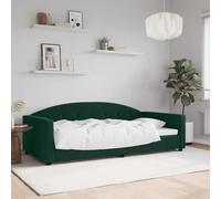 DYRJDJWIDHW Canapé-lit Convertible 2 en 1 Velours Vert foncé 100x200 cm, lit d'appoint et canapé Salon Confortable avec Structure métal Bois pour Chambre et séjour