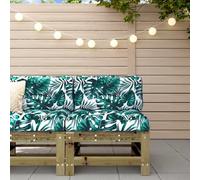 DYRJDJWIDHW Central Sofa with Cushions Pressure Treated Pine Wood for Garden Patio Terrace Outdoor Modular Sectional Seating Comfortable Rustic Design 110kg Capacity