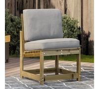 DYRJDJWIDHW Chaise de Jardin en Bois de Pin Imprégné 50,5x55x77 cm - Confortable et Résistante aux Intempéries Idéal pour Jardin, Terrasse Patio Design Lattes et Dossier Ergonomique - Capacité 110 kg