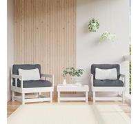DYRJDJWIDHW Chaises de Jardin Lot de 2 en Bois Massif de Pin Blanc - Chaises de Terrasse et Patio Robustes avec Dossier Confortable pour Jardin, Balcon - 110kg Capacité par Chaise