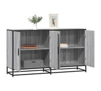 DYRJDJWIDHW Commode Salon,Armoire exterieure de Rangement,Buffet Sonoma Gris 134x35x76 cm Bois d'ingénierieConvient au Salon, à la Cuisine