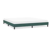 DYRJDJWIDHW Dark Green Velour Bed Frame 200x210 cm with Slatted Base Platform Bed No Mattress Included Modern Bedroom Furniture for Master Guest Room