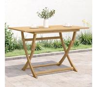 DYRJDJWIDHW Folding Garden Table 120x70x75 cm Solid Acacia Wood Outdoor Dining Patio Furniture Foldable Rustic Design for Terrace Balcony Picnic Easy to Clean and Store