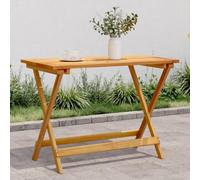 DYRJDJWIDHW Folding Garden Table 90x52.5x65 cm Solid Acacia Wood Outdoor Patio Furniture Foldable Dining Table for Balcony Yard Terrace Durable Easy to Clean Space Saving