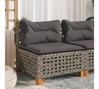 DYRJDJWIDHW Grey Outdoor Sofa Set Modular Garden Furniture with Cushions, PE Rattan Wicker Resin Sectional Patio Lounge Chair for Balcony Terrace, Waterproof, Easy Assembly, 110kg Capacity