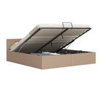 DYRJDJWIDHW Hydraulic Storage Bed Frame 160x200 cm Modern Similicuir Upholstered Platform Bed with Headboard for Master Bedroom Guest Room