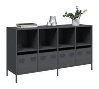 DYRJDJWIDHW Meuble Bas Rangement,Meuble Rangement Chambre,Buffet Anthracite 135x39x73,5 cm Acier laminé à froidConvient au Salon, à la Cuisine