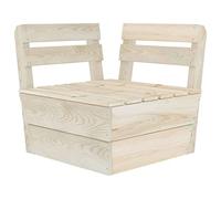 DYRJDJWIDHW Modular Corner Sectional Sofa Set Outdoor, Impregnated Spruce Wood Pallet Furniture, Weather-Resistant Garden Lounge, Flexible Design for Patio, Balcony, Backyard
