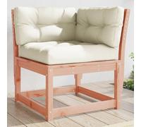 DYRJDJWIDHW Outdoor Corner Sofa Set with Cushions, Solid Douglas Fir Wood Garden Patio Furniture, Modular Sectional Lounge Seating for Backyard, Terrace, Balcony, 130kg Capacity
