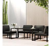 DYRJDJWIDHW Outdoor Dining Table 120x60x66 cm Anthracite Aluminum - Lightweight Durable Patio Garden Furniture with Powder Coated Surface, Easy to Clean & Move, Perfect for Balcony Terrace