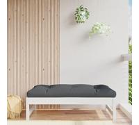 DYRJDJWIDHW Repose-Pied de Jardin 120x80 cm Blanc Bois de pin Massif - Footrest Ottoman with Sturdy Frame for Outdoor Patio, Garden Multifunctional Modular Design Natural Pine Wood - Max Load 110 kg