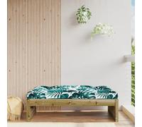 DYRJDJWIDHW Repose-Pied de Jardin 120x80 cm en Bois de pin imprégné sous Pression, Tabouret extérieur Robuste pour terrasse ou Patio, Cadre Stable, Design modulaire, capacité 110 kg