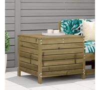 DYRJDJWIDHW Repose-Pied de Jardin en Bois de pin imprégné 62x63.5x53.5 cm, Pouf extérieur Multifonction avec Rangement, Design modulaire pour terrasse, Patio ou Jardin, résistant aux intempéries