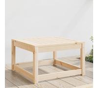 DYRJDJWIDHW Repose-Pied de Jardin en Bois de Pin Massif, Tabouret de Jardin Modulaire et Table Basse Exterieur, Pouf d'Exterieur Durable pour Terrasse Patio, Capacite 130 kg, Design a Lattes Anti-Eau
