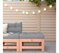 DYRJDJWIDHW Repose-Pied de Jardin en Bois Massif Douglas avec Coussin Moelleux, Cadre Robuste et Stable, Conception modulaire pour Patio terrasse Balcon, Meuble d'extérieur Durable et Confortable