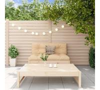 DYRJDJWIDHW Salon de Jardin 2 Pcs en Bois de Pin Massif - Ensemble Canapé et Table Basse Modulable pour Jardin, Terrasse ou Patio Cadre Robust et Confortable Design Rustique Lattes - Capacité 110 kg