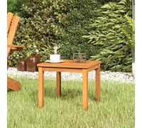 DYRJDJWIDHW Solid Acacia Wood Coffee Table 40x40x36 cm, Elegant Side Table for Garden & Patio, Durable Outdoor Furniture with Easy-Clean Surface, Perfect for Tea Time & Living Room Decor