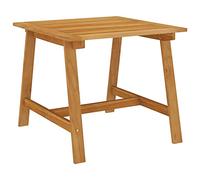 DYRJDJWIDHW Solid Acacia Wood Outdoor Dining Table 88x88x74 cm, Elegant Garden Table for Patio & Terrace, Durable Weather-Resistant Indoor Outdoor Use, Easy to Clean, Unique Natural Wood Grain Design